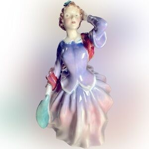 VINTAGE Royal Doulton, English Bone China, Figurine! Blithe Morning Hn2021